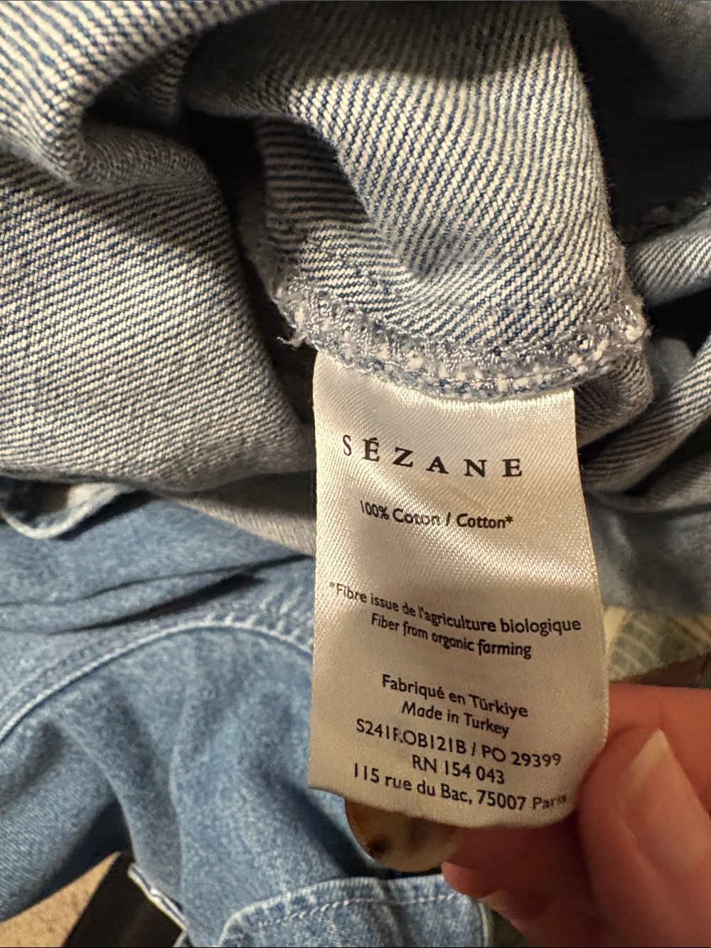 Sezane Denim Ana Dress - Picture 4 of 7